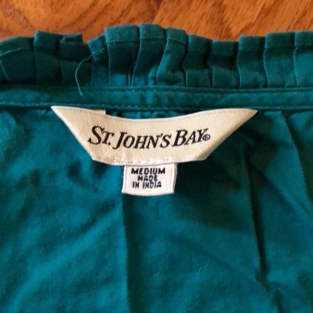 Embroidered blouse with drawstring waist. Medium - Picture 7 of 7